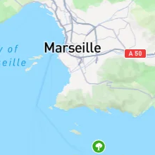 Carte de Marseille, France
