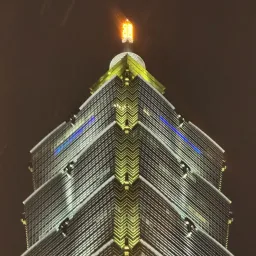 Taipei 101 by night