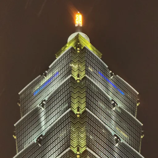 Taipei 101 by night